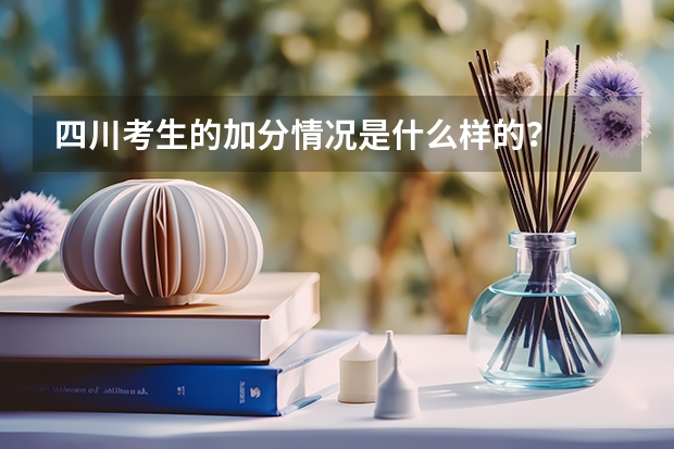 四川考生的加分情况是什么样的？
