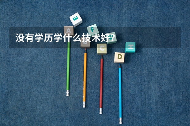 没有学历学什么技术好？