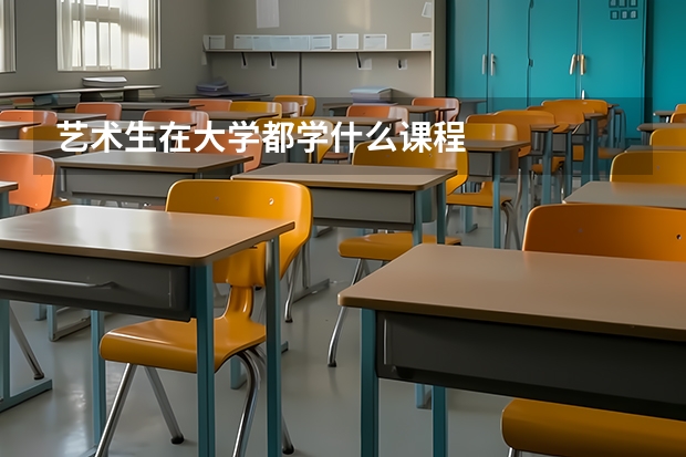 艺术生在大学都学什么课程