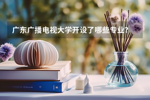 广东广播电视大学开设了哪些专业？