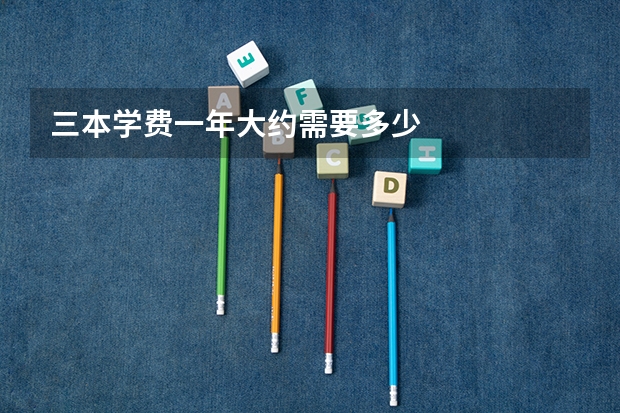 三本学费一年大约需要多少