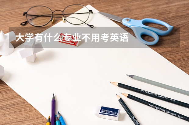 大学有什么专业不用考英语