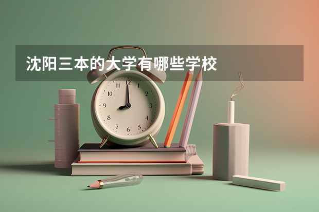 沈阳三本的大学有哪些学校