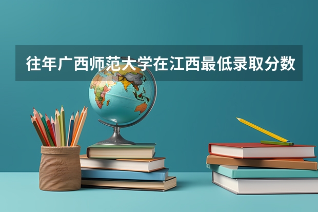 往年广西师范大学在江西最低录取分数参考