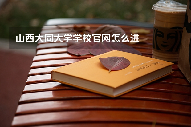 山西大同大学学校官网怎么进