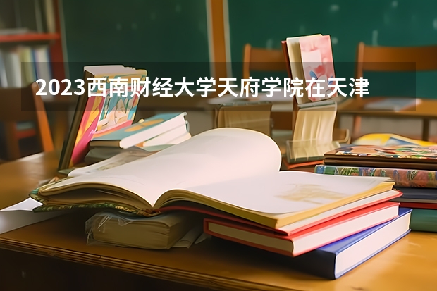 2023西南财经大学天府学院在天津高考专业招了多少人