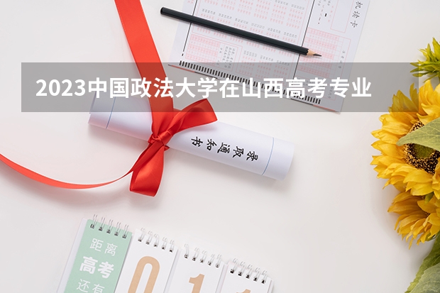 2023中国政法大学在山西高考专业招了多少人