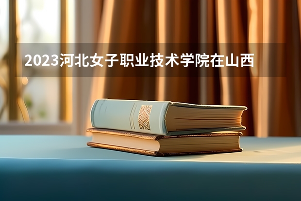 2023河北女子职业技术学院在山西高考专业招了多少人