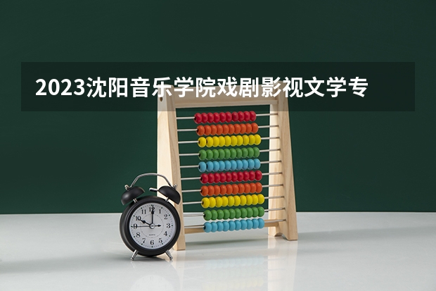 2023沈阳音乐学院戏剧影视文学专业录取分数 沈阳音乐学院戏剧影视文学专业往年录取分数参考
