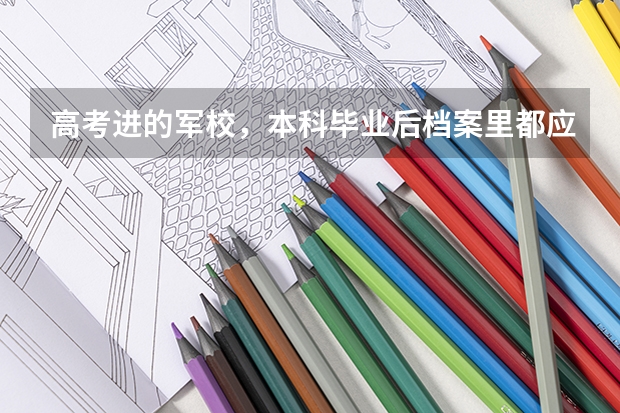高考进的军校,本科毕业后档案里都应该有什么啊?