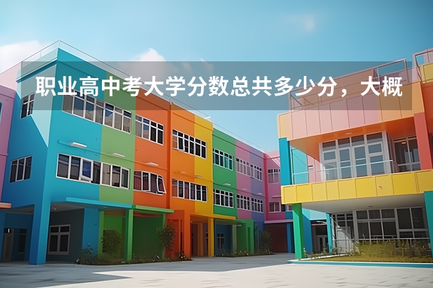 职业高中考大学分数总共多少分，大概多少分可以考上本科