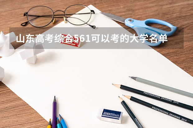 山东高考综合561可以考的大学名单参考